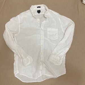J. Crew Linen Casual Shirt; Mens Medium
